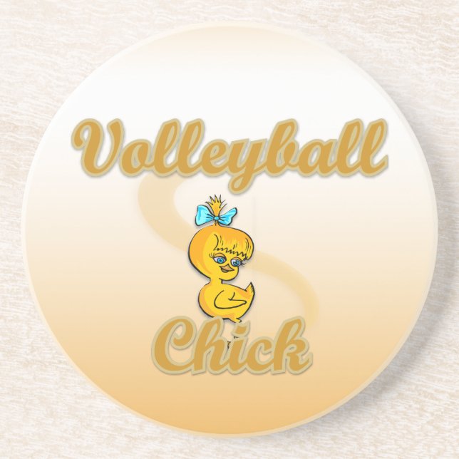 Posavasos Chica de voleibol (Frente)