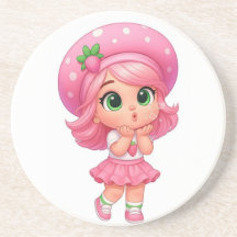 Chica Kawaii de Fresa Chibi