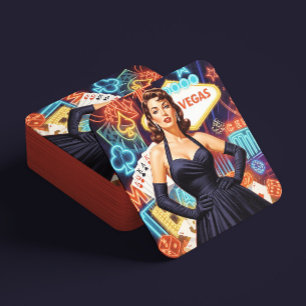 Posavasos Chica Pin-up Retro Las Vegas