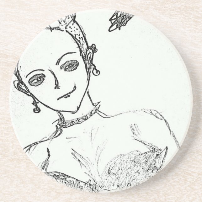 Posavasos chica punk (Frente)