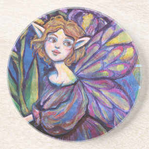 Posavasos Chica Púrpura Iris Pixie