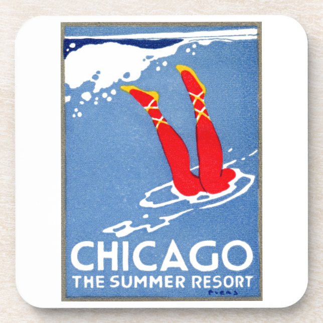 Posavasos Chicago 1912, The Summer Resort (Frente)