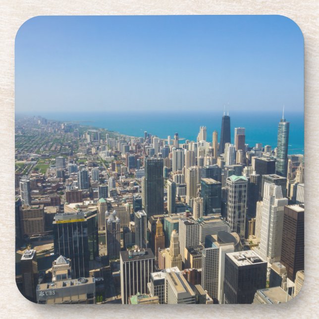 Posavasos Chicago desde arriba (Frente)