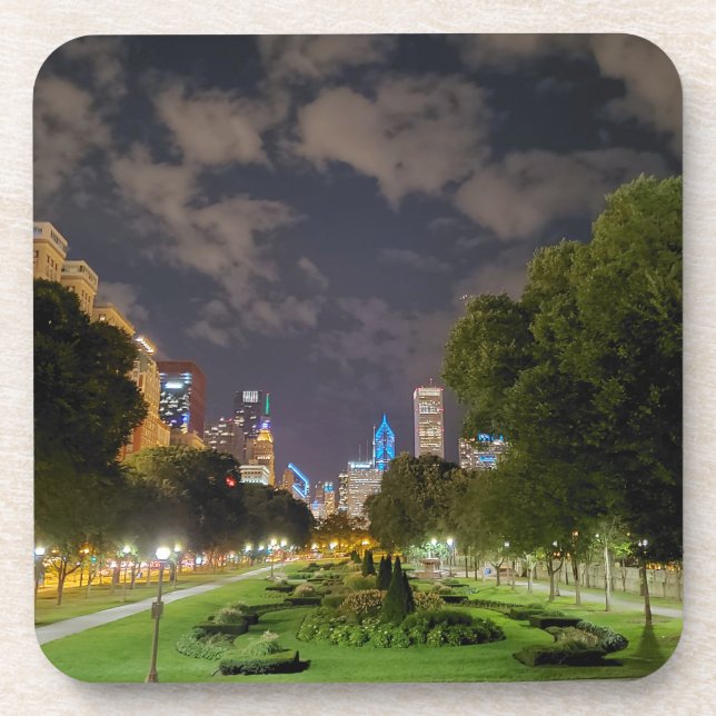 Posavasos Chicago Night Sky Coasters (Frente)