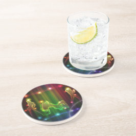 Posavasos Chicas fiestas Modernas y modernas luces neón