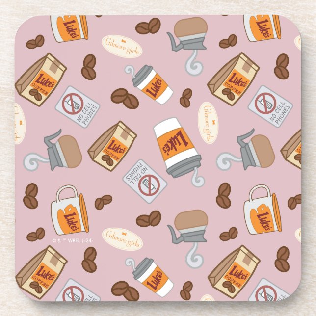 Posavasos Chicas Gilmore | Patrón de café de Luke's Diner (Frente)