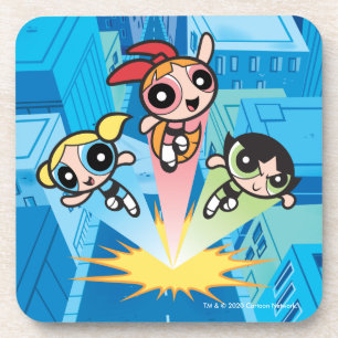 Posavasos Chicas Powerpuff Lanzan Al Aire