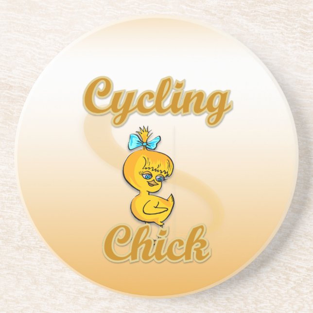 Posavasos Chick ciclista (Frente)