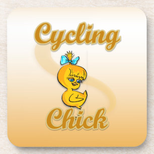 Posavasos Chick ciclista