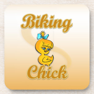 Posavasos Chick ciclista