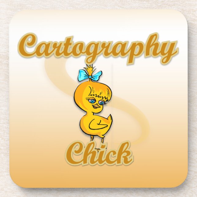 Posavasos Chick de cartografía (Frente)