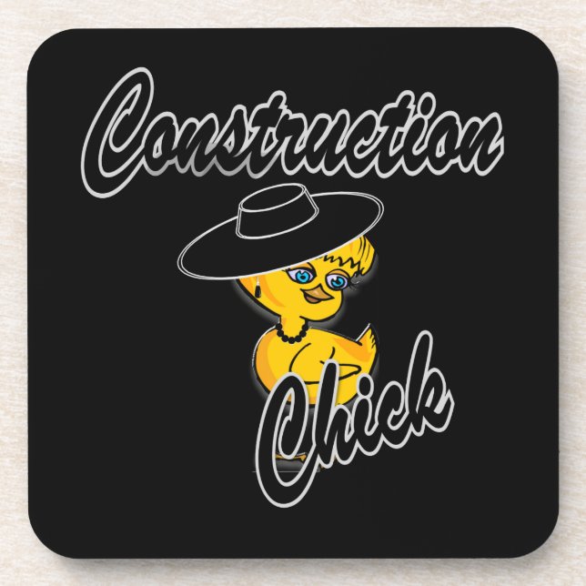 Posavasos Chick de construcción #4 (Frente)