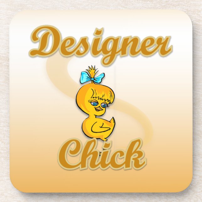 Posavasos Chick de diseñador (Frente)