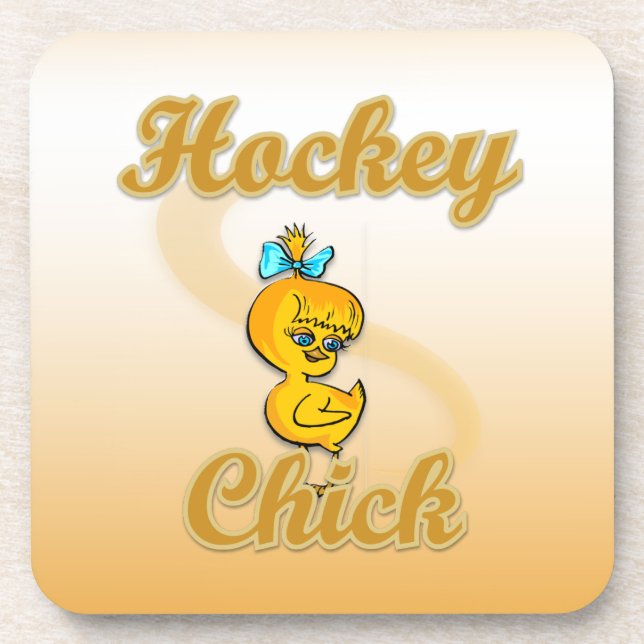 Posavasos Chick de hockey (Frente)