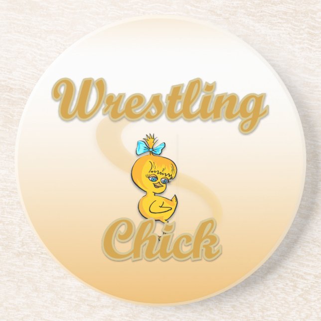 Posavasos Chick de lucha libre (Frente)