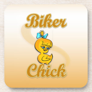Posavasos Chick de motociclista