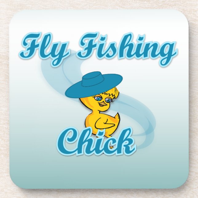 Posavasos Chick de pesca de mosca #3 (Frente)