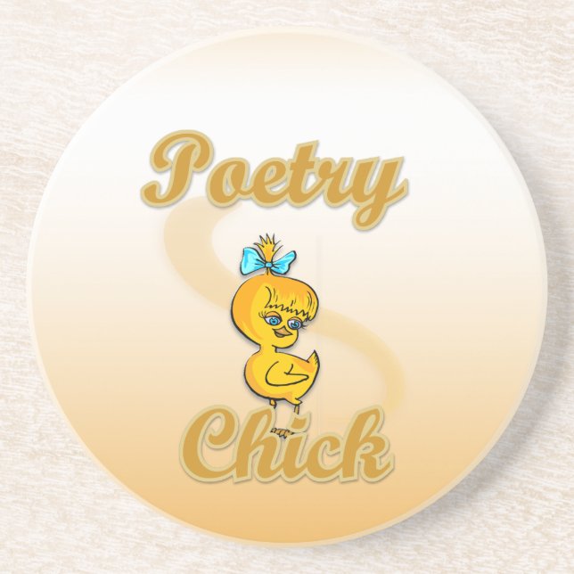 Posavasos Chick de poesía (Frente)