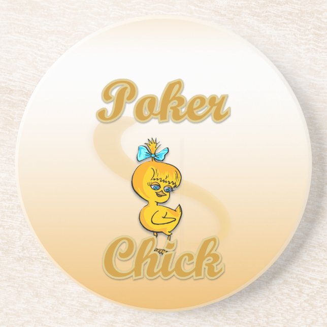 Posavasos Chick de póker (Frente)