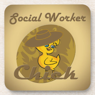 Posavasos Chick de trabajador social #6