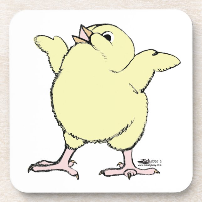Posavasos Chick feliz (Frente)