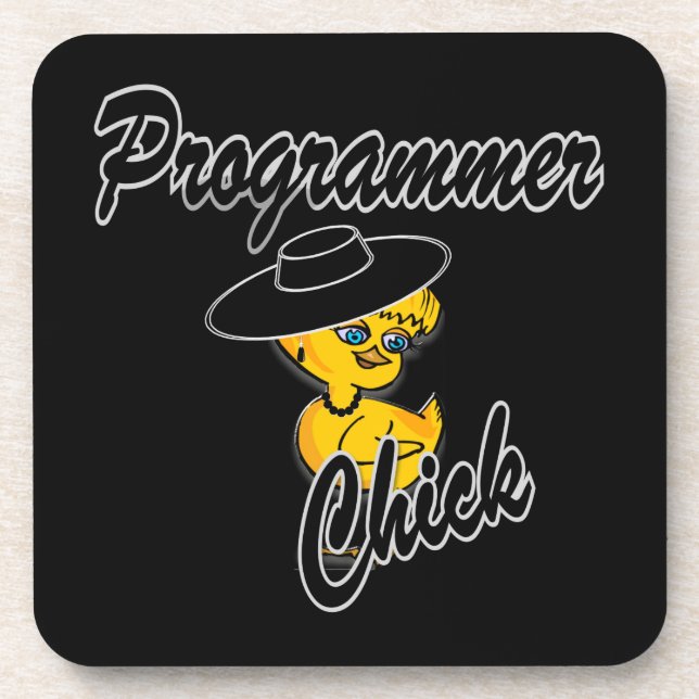 Posavasos Chick programador #4 (Frente)