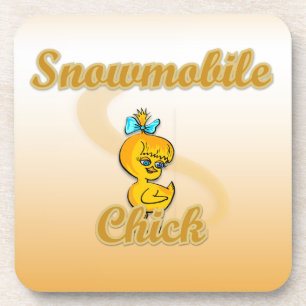 Posavasos Chick Snowmobile