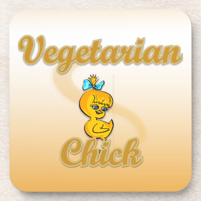 Posavasos Chick vegetariano (Frente)