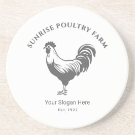 Posavasos Chicken Farm Sandstone Coaster
