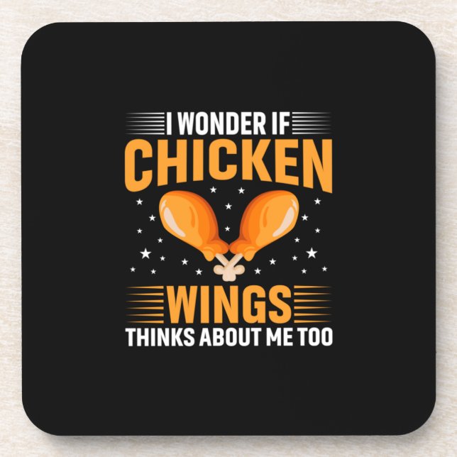 Posavasos Chicken Lover | Ala de pollo (Frente)