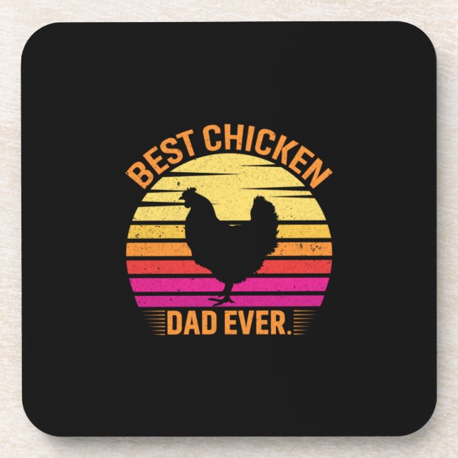 Posavasos Chicken Lover | Best Chicken Dad Ever (Frente)