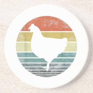 Posavasos Chicken Lover Regalos Funny Granjero Retro Vintage
