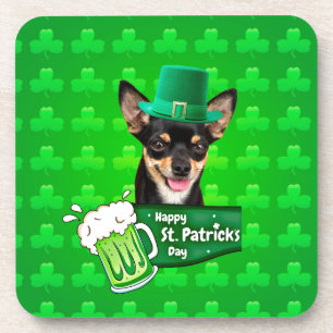Posavasos Chihuahua Cuppy Dog St. Patrick's Day Green Clover