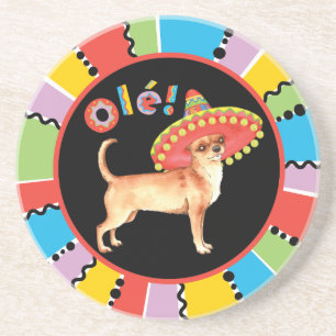 Posavasos Chihuahua de la fiesta