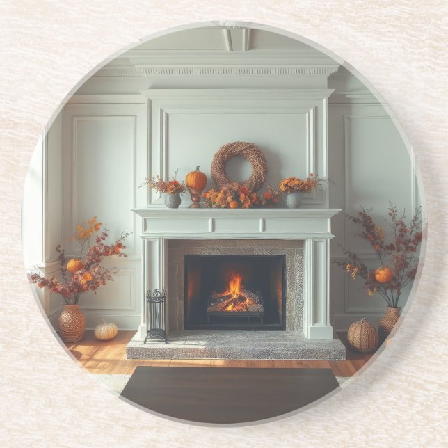 Posavasos Chimenea acogedora (Frente)