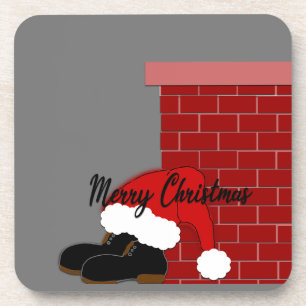Posavasos chimenea de zapatos santa