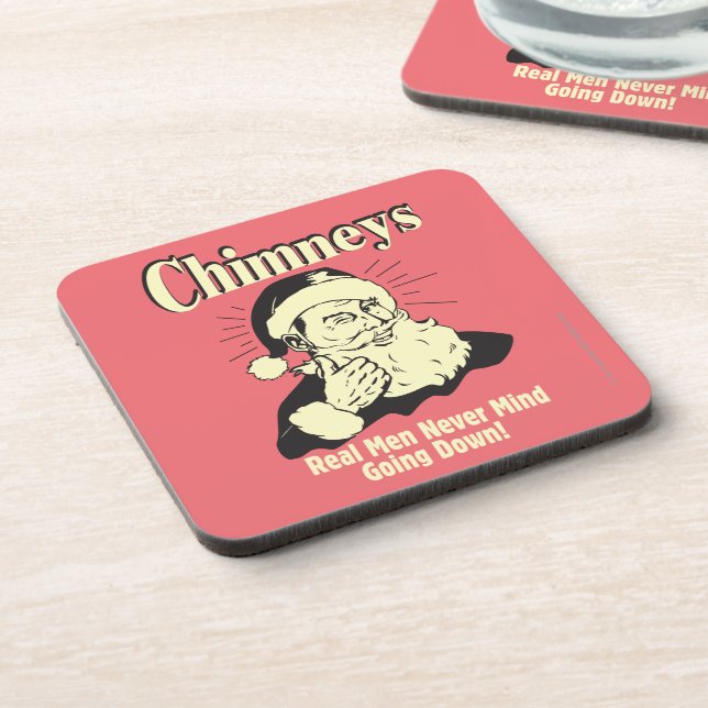 Posavasos Chimeneas: A los hombres de verdad nunca les impor (Lado Izquierdo)