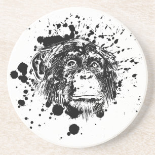 Posavasos Chimpancé en Black Splash