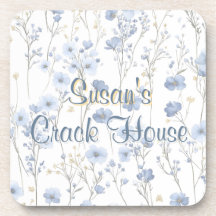 Chinoiserie Blue Toile Pavo Real Mahjong Personali