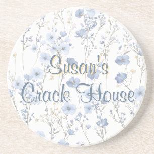 Posavasos Chinoiserie Blue Toile Pavo Real Mahjong Personali
