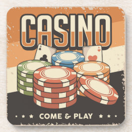 Posavasos Chips de poker del Casino de Las Vegas