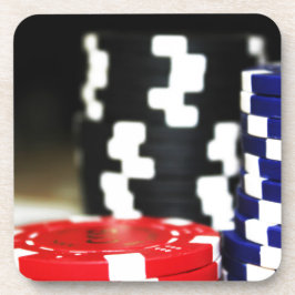 Posavasos Chips Gambling Casino Ganar juego Luck Risk Bet