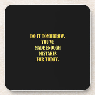 Posavasos Chiste de errores diarios divertidos