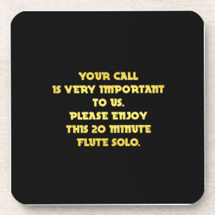 Posavasos Chiste de servicio al cliente telefónico divertido