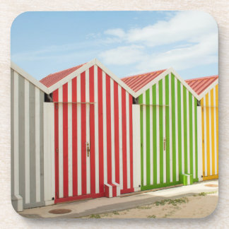 Posavasos Chozas coloridas en la playa