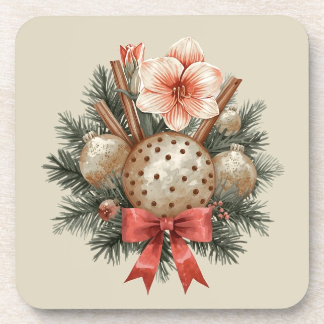 Posavasos Christmas Panettone Arrangement (Frente)