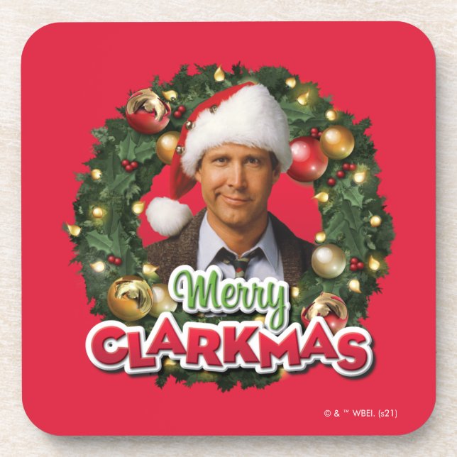 Posavasos Christmas Vacation | Merry Clarkmas (Frente)