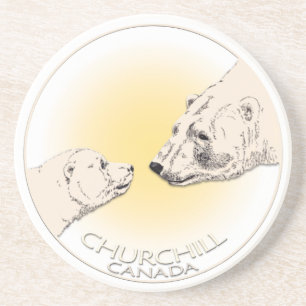 Posavasos Churchill Canada Souvenir Coasters Churchill Regal