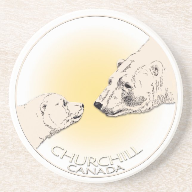 Posavasos Churchill Canada Souvenir Coasters Churchill Regal (Frente)