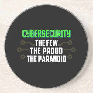 Posavasos ciberseguridad, hacker